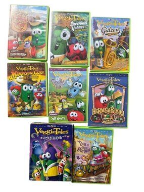 Veggie Tales DVD Collection Bible MN Cuke Holmes Movie Christian Family Kids 8